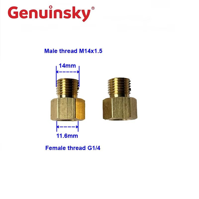 Adaptateur masculin Feme à M14 en laiton