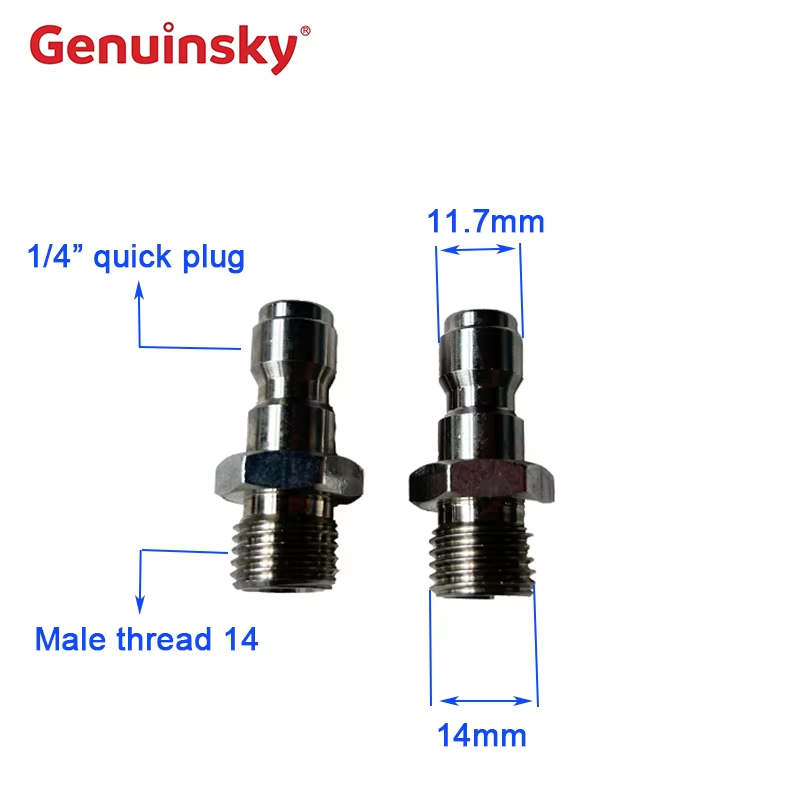 Bouchons à libération rapide en acier inoxydable 1/4 de pouce